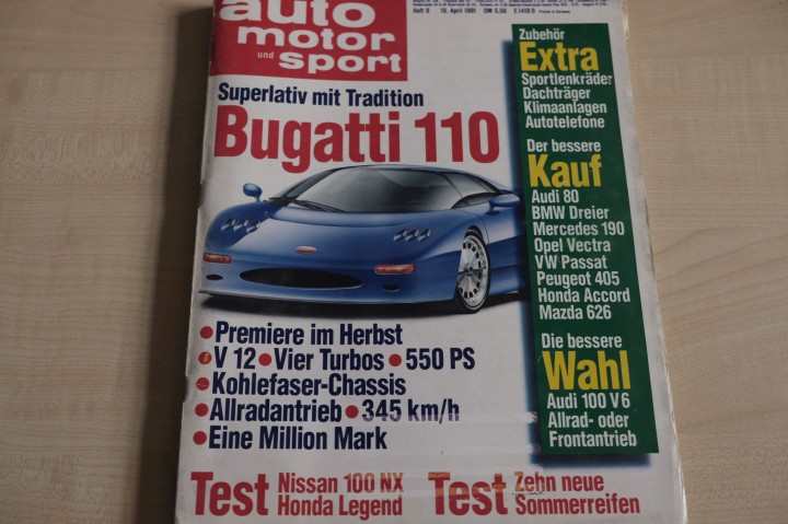 Deckblatt Auto Motor und Sport (09/1991)